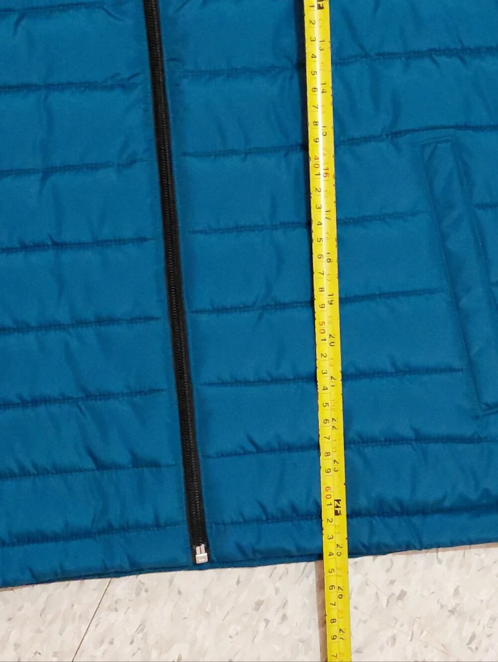 Aeropostale Remixed Down Vest Mens Medium Teal Blue Full Zip Lightweight